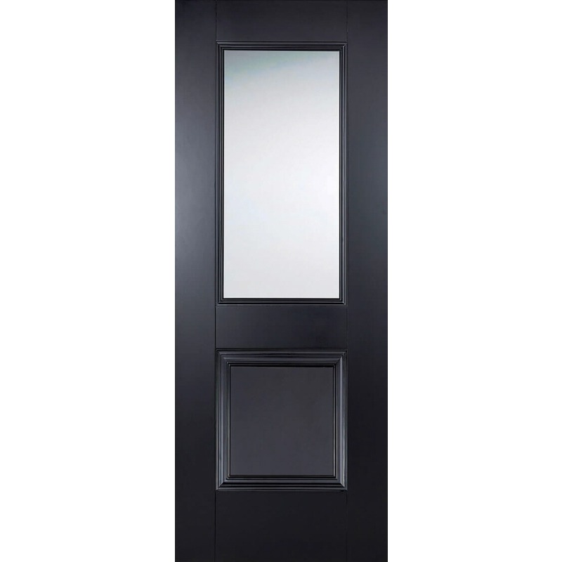 Internal Primed Black Arnhem Glazed Door